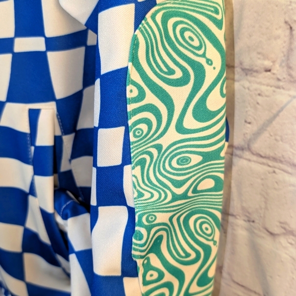 Melody Ehsani Blue and White Checkered ME. Woman's Jacket Size XS - Picture 3 of 8